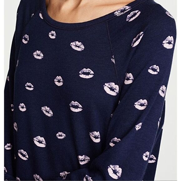 New. JOIE navy kiss print sweatshirt. Retails $138 - Picture 4 of 8